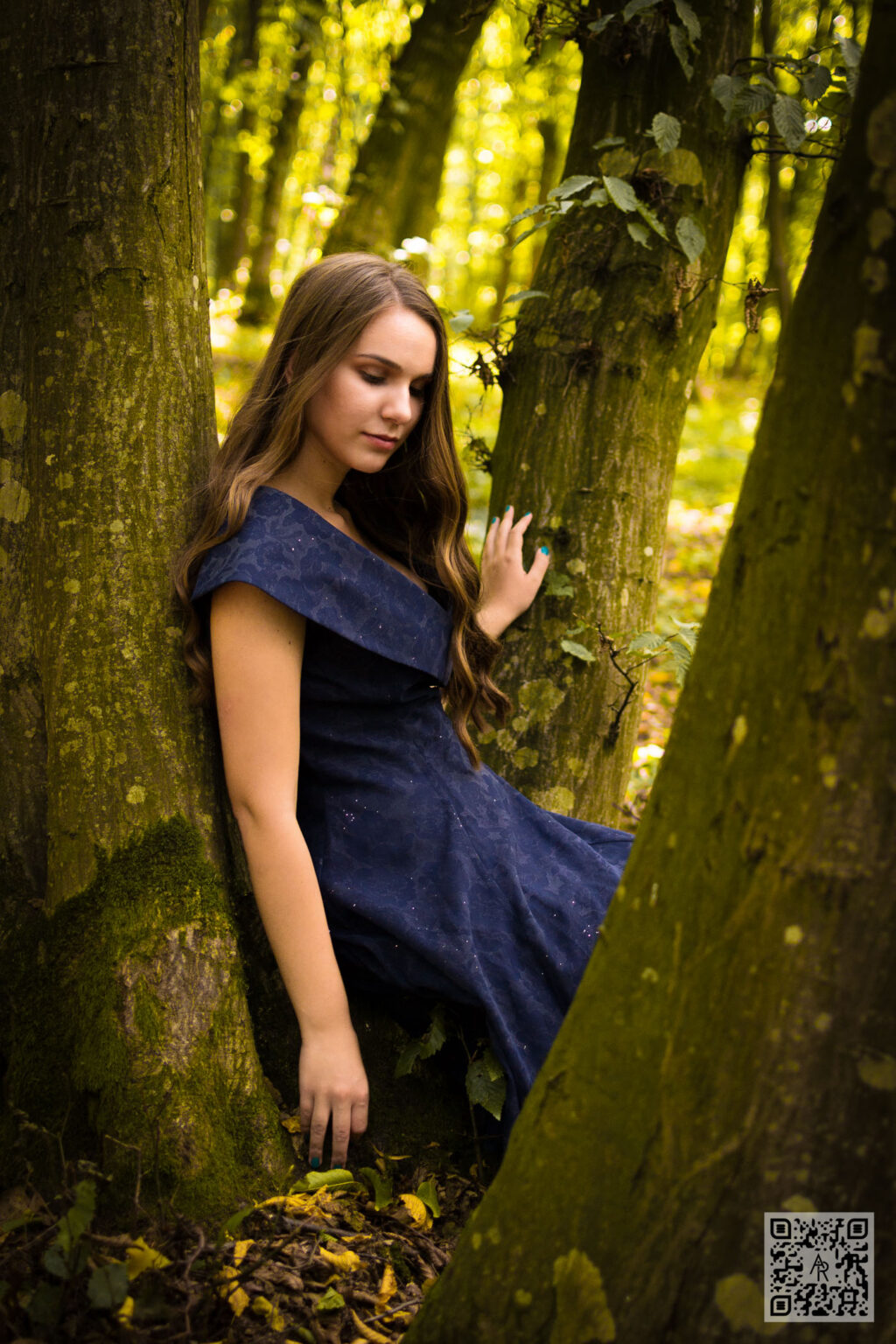Andreea Musat - Blue Dress