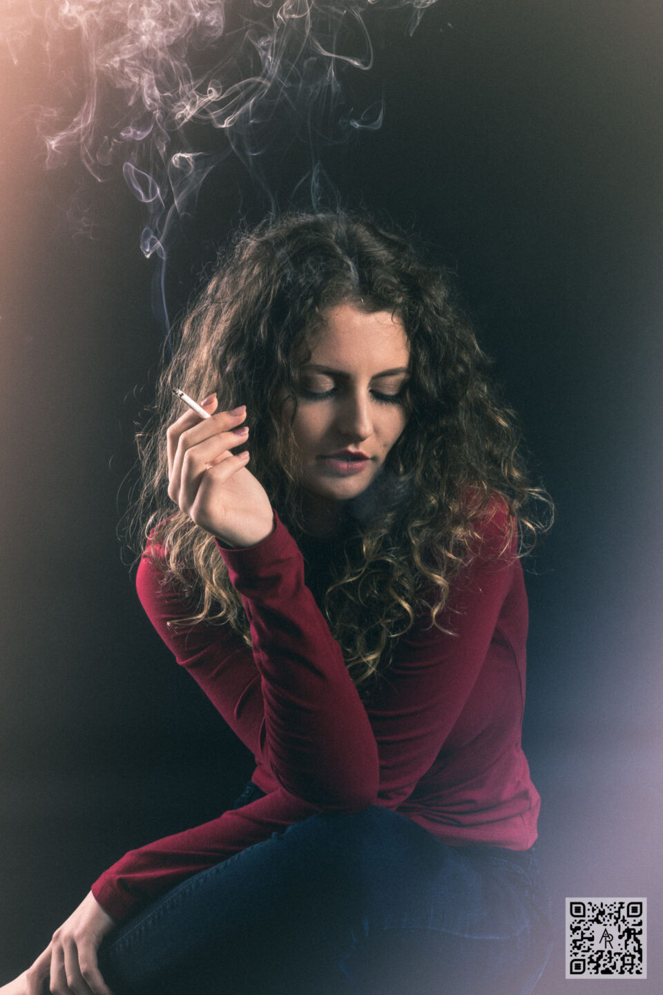 Ioana P - Dark Smoke - Aaron Roberts Photographer - Cluj 