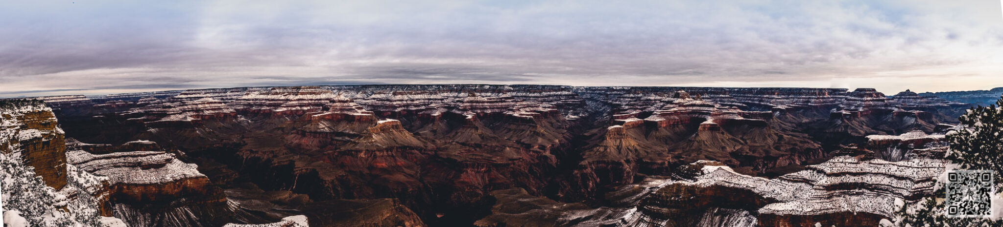 Grand Canyon in Winter - Panoramic